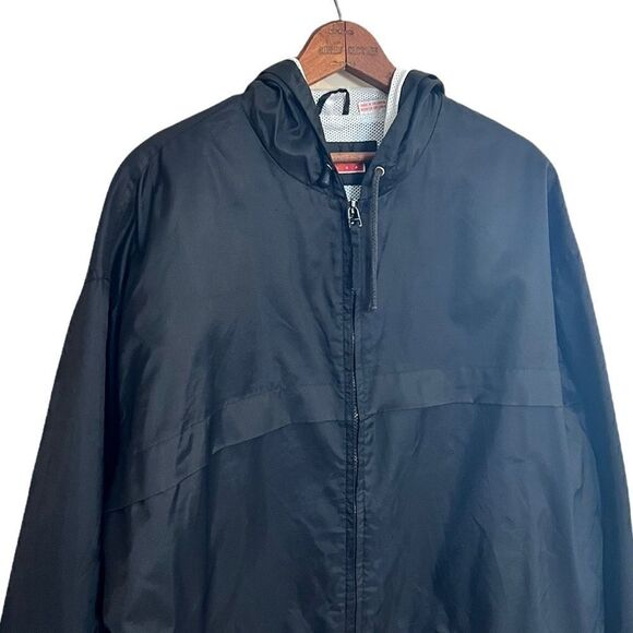 Perry Ellis Lined Full Zip Windbreaker With Hood - Picture 3 of 6